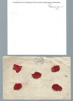 DR Mi 6 EF Ausland-Einschreibebrief Moerchingen-Paris, FA Brugger BPP