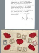 DR Mi 5, 6 (5), 19 MiF Wertbrief Berlin n. Schwerin, mit FA Sommer BPP