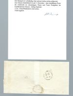 DR Mi 16 EF Dienst-Ortsbrief mit K1 T&T Nachverwendung, FA Krug BPP