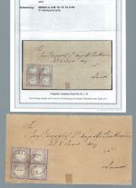 DR Mi 16 4er-Block MeF mit K1 Berka n. Weimar, mit FA Brugger BPP