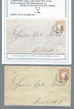 DR Mi 18 EF Ortsbrief mit K1 Berlin Stettiner-BHF., FA Krug BPP