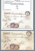 DR Mi 18, 19 MiF-Einschreiben mit K2 Stadtpost Dresden, FA Krug BPP