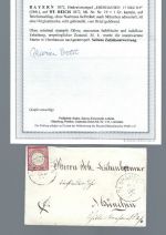 DR Mi 19 EF unentwertet, wurde in Ebenhausen entwertet, FA Brettl BPP