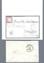 DR Mi 19 EF unentwertet, wurde in Ebenhausen entwertet, FA Brettl BPP