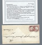 DR Mi 4 L 15+19 XXIIIa, seltene wertstufengleiche MiF, Befund Krug BPP