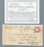 DR Mi 19 EF Retour mit Ra3 Lauenburg Pommern, Befund Sommer BPP