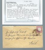 DR Mi 19 EF mit sauberem Hufeisenst. Hamburg, Befund Sommer BPP