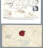 DR Mi 20 EF/Paketbegleitbrief mit K1 Wiesbaden (NDP), Befund Krug BPP