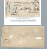 DR Mi 21a EF Dienst-Nachnahmebrief aus Bad Ems, Befund Krug BPP