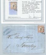 DR Mi 29 EF Auslandsbrief nach Norwegen, Befund Sommer BPP