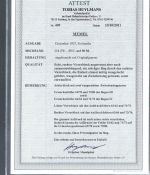 Memel, Mi 218 ZW* 4er.-Bl., Aufdruck stark verschoben, FA Huymans BPP