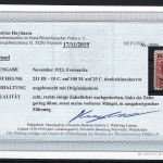 Memel, Mi 231 III *, mit Befund Huymans BPP, ME 300€