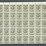 Memel Mi 179 ** (100) kompletter Bogen in 2 Teile, ME 2.500€