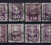 Danzig Portomarken, Mi 1-14 °, gepr. Infla Berlin / BPP, ME 450€