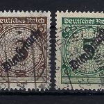 DR Dienst Mi 99 Pb + 100 "Wb je gestempelt und geprüft Peschl, ME 180€