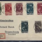 Saargebiet Mi 135-41, Borek Brief, echt befördert, Attest Hoffmann BPP