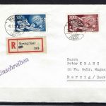 Saar Mi 297-298 auf Einschreibebrief, Kurzbefund Ney VPP