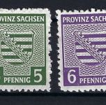 Provinz Sachsen Mi 66-71 XA **, alles Marken BPP geprüft