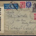 Kriegsgefangenenbrief KZ-Heftlinge Basses-Pyrenee 1941 n. England