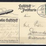 Zeppelinpost Sieger Nr. 6 II , Ovalstempel "Luftpost Hansa 1913"