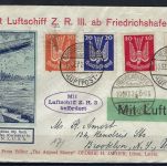 Zeppelinpost Z.R. III Friedrichshafen n. Brooklyn, vom 10.10.1924