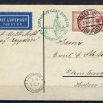 Zeppelinpost Pommernfahrt 1931, mit DR Mi 381 als MeF