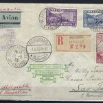 Zeppelinpost 1933 ab Andorra (Französisch) nach Sao Paulo