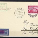 Zeppelinpost 1931, Frankfurt a. Main n. Bad Salzelmen