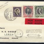 Sieger Zeppelinpost Chile nach Lorch vom 29.8.1932, Via Panagra-Condor