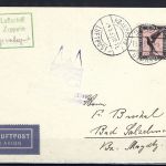 Zeppelinpost Ostsee-Rundfahrt 1931, Berlin>Kopenhagen>Bad Salzelmen