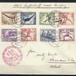 Zeppelinpost Fahrt z. Leipziger Messe 1936, Friedrichshafen n. Meerane