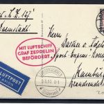 Zeppelinpost Darmstadt > Friedrichshafen > Hamburg vom 3.8.1930