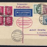 Zeppelinpost vom 24.8.1930 Nürnberg nach Konstanz