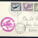 Zeppelinpost Olympiafahrt 1936, ab Frankfurt am Main n. Berlin-Südende