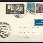 Zeppelinpost 1931 Rio de Janeiro n. Lorch , Sieger Karte