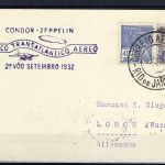 Zeppelinpost 2. Flug September 1932 Rio de Janeiro nach Lorch