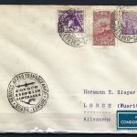 Zeppelinpost Brasil-Europa 1934 Rio de Janeiro n. Lorch, Sieger Brief