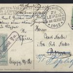 DR Halbamtliche Flugpostmarke Mi 4a auf Postkarte, FA Sieger BPP