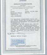 DR Halbamtliche Flugpostmarke Mi 4a auf Postkarte, FA Sieger BPP