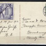 DR Halbamtliche Flugpostmarke Mi 5 MiF, Federentwertung, ME 1.100€