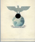 3. Reich Telegramm-Formular D. Reichspost 1939, Zeppelin / Flugpost