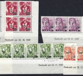 Saar / Saarland postfrisches Lot Eckränder mit Druckdaten