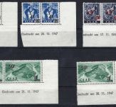 Saar / Saarland postfrisches Lot Eckränder mit Druckdaten