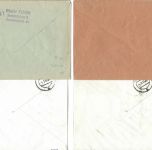 Saar / Saarland Mi 226-238 auf 4 Belegen, meist befördert , ME 130€