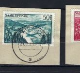 Saar / Saarland Mi 252-254, 3 Lux. Briefstücke, gep. Ney/Hoffmann BPP