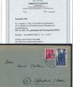 Saar Mi 264 FDC / MiF portog. echt befördert, FA Geigle BPP, ME 3.000€