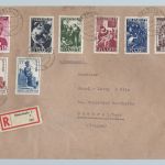 Saar Mi 267-271, Einschreiben Saarlouis n. Cambrai, ME 650€