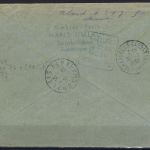 Saar / Saarland Mi 281 ZS MiF / Einschreiben Saarbrücken n. Frankreich