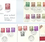 Saar / Saarland Mi 380-399 auf 4 FDC´s, ME 600€