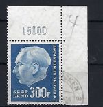 Saar / Saarland Mi 428 ° Eckrand OR einwandfrei, gep. Ney BPP